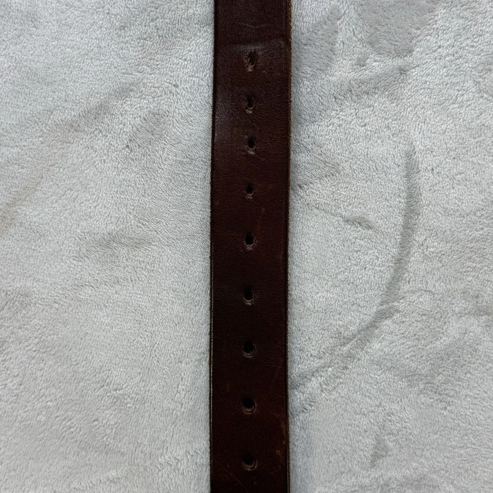 Tecovas Brown Leather Belt Strap Size 42 Made In USA Western Cowboy No Buckle